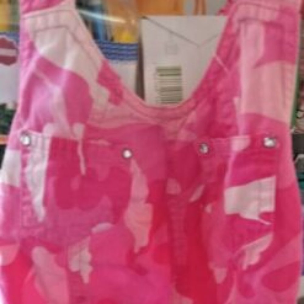Faded Glory Pink Camo Girl's Overall Jumper Size 6